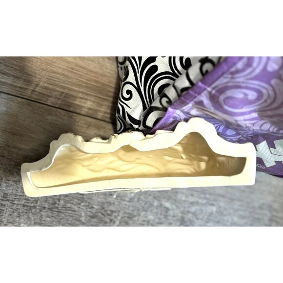 Vintage MCM Arnel's Ceramic Wall Planters Set Of 2 - Signed Decorative Floral De - Picture 10 of 12